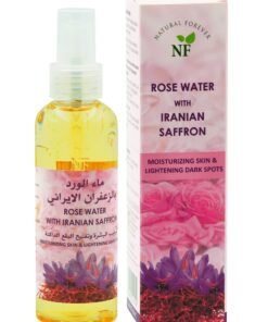 Natural Forever Rose Water with Iranian Saffron 160ml