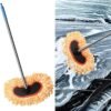 TAPIT Long Handle Car Wash Mop, Water Connectable Car Cleaning Brush for Car, Truck, RV (Water Hose Not Included)