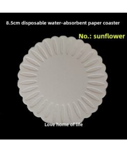 Spot 7-10cm Hotel Supplies Disposable Absorbent Paper Coasters Pure White Round Embossed Ashtray Paper Pads