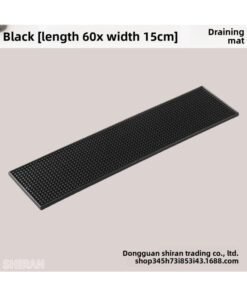 PVC Bar Mat Black Soft Rubber Bar Mat Milk Tea Shop Counter Drain Mat Cross-border Hotel Supplies