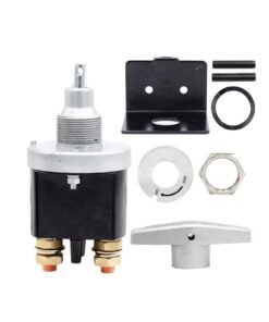 Luckam Battery Disconnect Switch, Disconnect Switch with Lockout Plate Fits Negative Battery Doctor Replace 20247, 12-36V Battery Kill Switch Fixed Handle Isolator for Car, Auto, RV and Boat