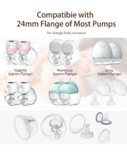 Alternative view of Bebiland 8 Pcs Breast Milk Pump Inserts 15/17/19/21mm, Compatible with Momcozy S12 Pro/S9 Pro/S12/S9 Wearable Breastpump Cup,Reduce 24mm Tunnel Down to Other Size (8pcs, 15/17/19/21mm)