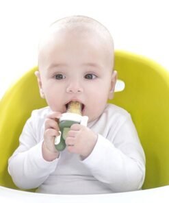 kidsme Silicone Food Feeder Max For Baby Boy And Girl From 4 Months And Above Size M Amber