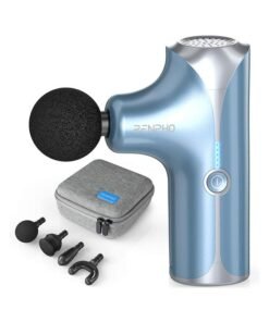 RENPHO Upgrade Mini Massage Gun with Heat, New Muscle Massage Gun Deep Tissue, Type-C Charging Portable Body Deep Tissue Massager Gun, Quiet Percussion Muscle Massager, Valentine's Day Gifts