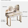 keke Makeup Vanity Table Dressing Table Flip Mirror With Drawers 100 CM