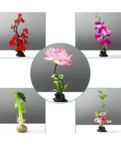 High-end Hotel Plate Decorative Supplies Decorative Plate Decorative Flower Simulation Ornaments Cold Dishes Platter Artistic Conception Dishes Western Food Wedding Banquet Embellishment-Specifications:Big Plum Blossom-Color:Default