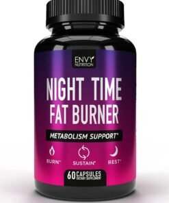 Envy Nutrition Night Time Fat Burner - Metabolism Support, Appetite Suppressant and Weight Loss Diet Pills for Men and Women - 60 Capsules