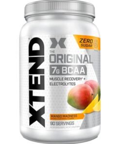 XTEND Original BCAA  Powder Zero Sugar With Electrolytes for Hydration & Muscle Repair,  Post-Workout Supplement, Lemon Mango Madness Flavor - 90 Servings