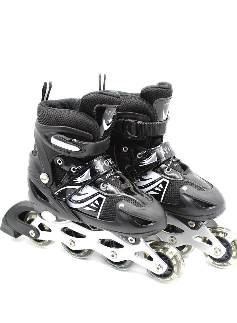 Spall Inline Skates Adjustable Sizes Roller Skates With Flashing Wheels For Outdoor Indoor Children Skate Shoes For Boys And Grils Youth And Adlut