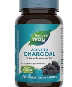 Nature's Way Charcoal Activated Dietary Supplement 100 Capsules