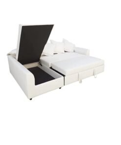 R2R FURNITURE Allform L-Shape Designer Sofa Bed with STORAGE - (Both Sides Available)