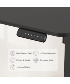 Flexispot Essential Standing Desk, FLEXISPOT Height Adjustable Standing Desk with Memory Controller, 120*60cm desktop, Electric Sit Stand Desk for Home and Office, Black - Image 4