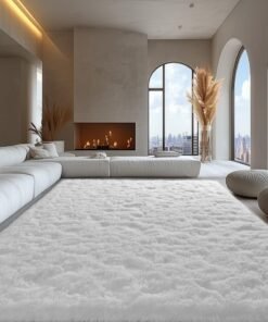 CHU DAI Luxury Large Area Rug Hotel Grade Ultra Soft Plush Fuzzy Non-Slip Carpets for Nursery  Living Room Bedroom Hypoallergenic Baby Safe