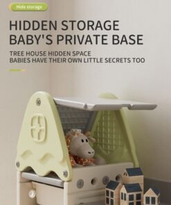 Alternative view of XIANGYU PTY11601 Plastic Baby Bookshelf Kids Toys Store Cabinet Indoor Bedroom Furniture Set Modern Toy Storage