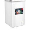 Impex 100 L Chest Freezer IMCF100C – 100L Gross/92L Net Capacity, Fast Cooling Fridge Refrigerator, Lock Handle, Caster Wheels, Inside Lamp, R600a, ≤–18°C, 100 L 100 W IMCF100C White