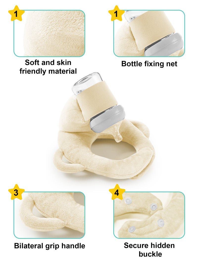 URbazaar Baby Self Feeding Cushion, Baby Self Feeding Pillow, Breast Feeding Pillow, Baby Feeding Bottle Holder, Baby Organic Cotton - Image 2