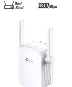 TP-LINK RE305 AC1200 Dual Band Wi-Fi Range Extender | 2.4GHz 300Mbps + 5GHz 867Mbps | IEEE 802.11a/b/g/n/ac | Signal Strength LED | Access Point Mode | Ethernet Port | WPS Button | Tether App Support | Universal Compatibility | Wall-Plug Design | Ideal for Home and Office Use White