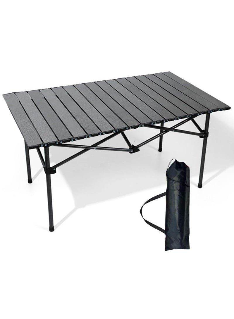 RATSAW Outdoor Camping Folding Table Dimensions 95(L)×55(W)×50(H) cm - Lightweight with Aluminum Table Top and Carry Bag - Perfect for Picnics, Cooking, Beach, Hiking, Fishing
