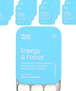 NeuroGum NeuroMints Energy & Focus Peppermint 12 Packs 12 Pieces Each