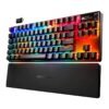 steelseries Apex Pro TKL Gen 3 Wireless Mechanical Gaming Keyboard, OmniPoint 3.0 Adjustable HyperMagnetic Switches, 0.7ms Response Time, Double-Shot PBT Keycaps, 37.5 hrs Battery Life (Wireless), 5 Custom Profiles, Per-Key RGB Lighting, OLED Smart Display, US English Layout, Wireless & Bluetooth Connectivity, Black | 64871