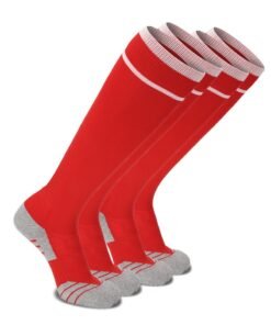 SKY WING Unisex Athletic Knee High Breathable Compression Solid Tube Soccer Football Sport Socks 1/2/3/4 Pairs for Youth Adult