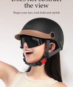DUNISO Open Face Helmet, Motorcycle Helmet With Goggles, Adjustable Head Circumference, Shock And Fall Resistant, Suitable For Both Men And Women - Image 5
