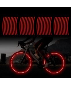 ShebSheb 32Pcs Rim Reflective Stickers for Bikes – Waterproof, Adhesive Reflective Tape, Rim Reflective Strip for Nighttime Safety Warning, Suitable for Bicycles, E-Bikes, and Motorcycles, etc.