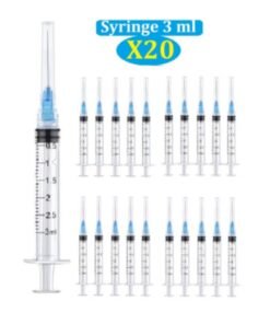 SKYLINE 3Ml 23G 1In Disposable Syringe 20PCS