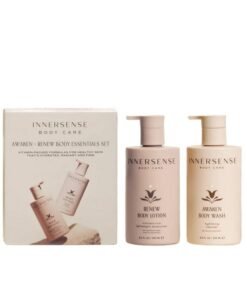 INNERSENSE Organic Beauty - Awaken + Renew Body Essentials Set | Non-Toxic, Cruelty-Free, Clean Skincare (2 piece set)