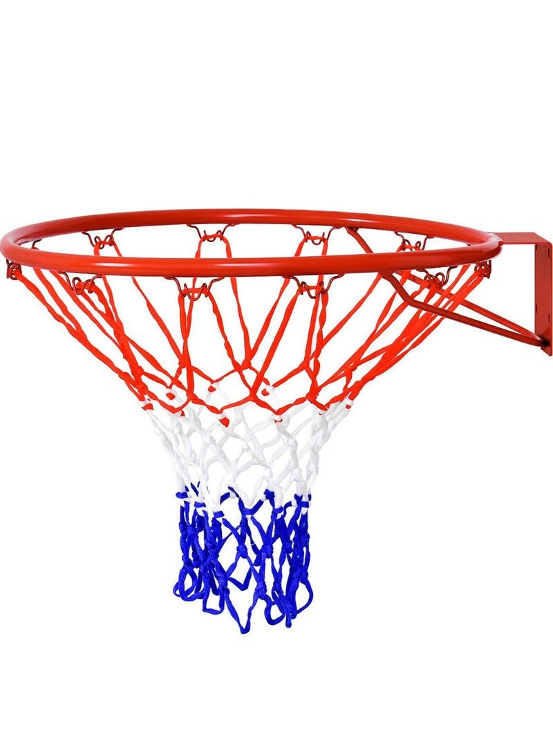 Spall Power Nylon Basketball Ring with Net , Basketball Net Replacement All Weather Basketball Net Fits Standard