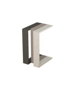 Mourah Home Muju C Side Table | Multifunctional Living Room Space Saving Side Table | 57X40X30Cm | Coffee Table | Side End Table | Modern Design Furniture (Dark Grey  Light Mocha Ancient White)