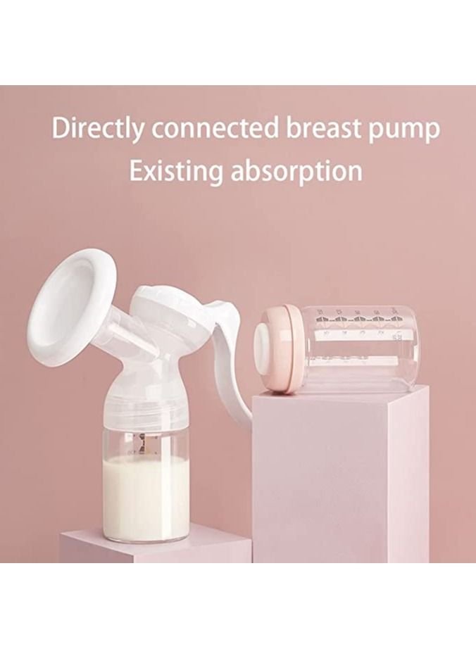 Be a better mom Breastmilk Glass Bottles Storage 3pcs with Leak Proof Lids 150ml Reusable Wide Neck Bottles Best for Breast Milk Collection & Storage Solution BPA Free Fits Most Breast Pumps - Image 2
