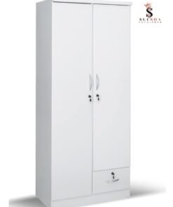 SULSHA 2 Door Wooden Wardrobe Cabinet Cupboard Engineered Wood Perfect Modern Stylish Heavy Duty