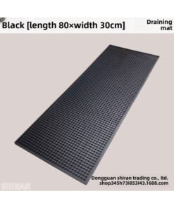 PVC Bar Mat Black Soft Rubber Bar Mat Milk Tea Shop Counter Drain Mat Cross-border Hotel Supplies