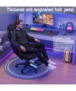 Alternative view of JANTENS Gaming Chair For Home and Office Ergonomic Chair for Adults High Back Reclining Function Computer Office PC Leather Chair Height and Angle Adjustable Neck and Lumbar Support Video Game Chair
