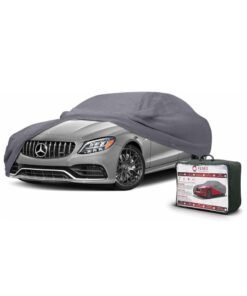 Fenex Car Cover [Large] – All-Weather Protection | Waterproof, UV-Resistant, Dustproof, Breathable | Indoor/Outdoor Use | Door Zipper & Mirror Pockets | Fits Sedan cars (482 × 177 × 119 cm)