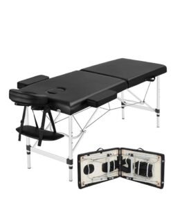 Cool Baby Portable Massage Table Professional Adjustable Folding Bed With 2-part Wooden Frame Ergonomic Headrest And Tote Bag