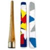 Sixteen Bracelet Design Super Soft Rubber Grips with Cone for Cricket Bat Handle, Multicolour, Pack of 3 (2 Grips and 1 Cone)