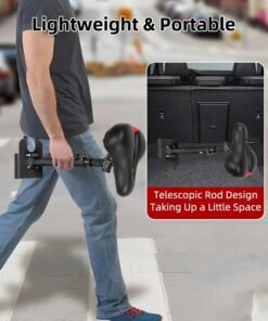Motim Adjustable Electric Scooter Seat for M365/1S/Lite/Pro, Shock Absorption Foam Cushion, Foldable No-punch Saddle with Dual Shock Absorbers - Image 5