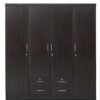 SULSHA 4-Door Teak Wood Cabinet Brown With Drawer
