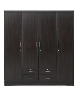 SULSHA 4-Door Teak Wood Cabinet Brown With Drawer