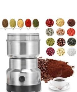 SLIVERS CRIEST Stainless Steel Nima Multifunctional Grinder Smash Machine Coffee Beans Electric Grinder and Coffee Maker Household Electric Mixer Grinder