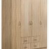SULSHA 4 Door Wooden Wardrobe Cabinet Cupboard Engineered Wood Perfect Modern Stylish Heavy Duty