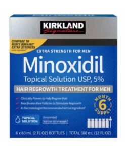 Kirkland Signature Pack Of 6 Minoxidil 5% Extra Strength Hair Regrowth Bottles 60ml