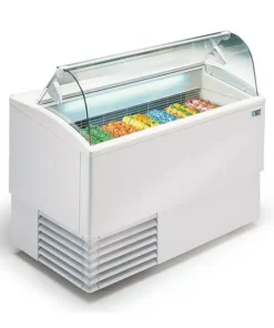 Ice Cream Display Chiller Curved Glass – ISETTA-4R LX – ISA