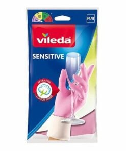 Alternative view of Vileda, Sensitive Gloves, Pink, Medium, PK27904