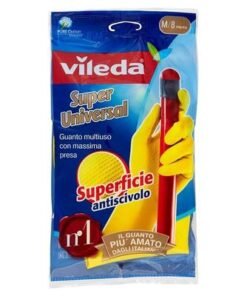 Alternative view of Vileda Super Grip Reusable Gloves M, Flexible, Waterproof Rubber Latex, Tear-Proof, Excellent Grip, Medium Size, Yellow (1 Pair Per Pack)