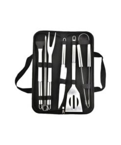 Alternative view of 5-Piece BBQ Tool Set Silver