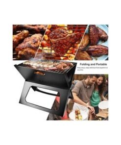 Foldable Charcoal Grill Black - Image 5
