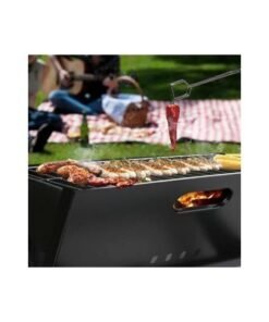 Foldable Charcoal Grill Black